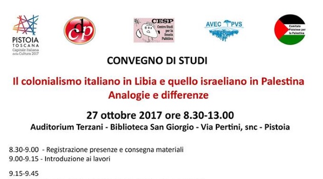 Risultati immagini per pistoia colonialismo italiano israele